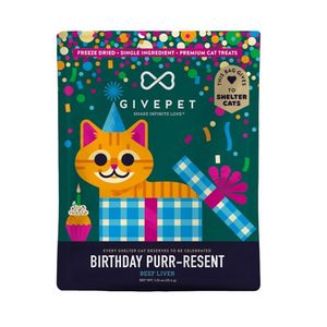 Birthday Purr-resent Freeze-Dried Cat Treats - 1.25 oz Bag Product Image