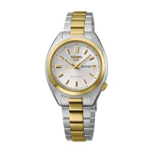 Unisex Seiko 5 Sports Automatic Two-Tone Stainless Steel Watch, White Dial Product Image