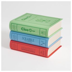 Vintage Bookshelf Edition Junior 3-Pack: Scrabble for Juniors Monopoly Jr Clue Jr Product Image