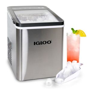 26lb Automatic Portable Countertop Ice Maker Stainless Steel Product Image
