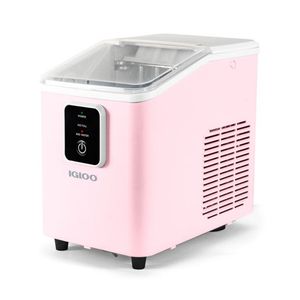 26lb Self-Cleaning Portable Countertop Ice Maker Pink Product Image