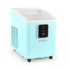 26lb Self-Cleaning Portable Countertop Ice Maker Aqua Product Image