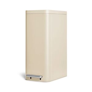 45L Slim Step Trash Can Cream Product Image