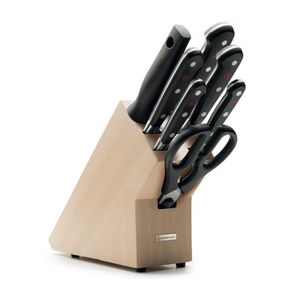Classic 8pc Knife Block Set Beech Wood Product Image