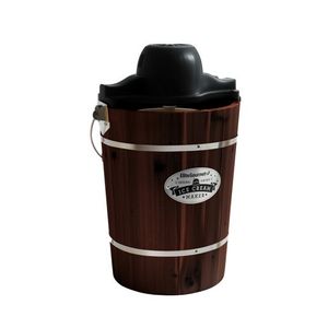 6qt Old Fashioned Electric Ice Cream Maker Appalachian Walnut Product Image