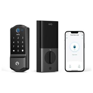 C220 Fingerprint Keyless Entry Smart Lock, Black Retro Product Image