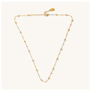 Phoebe Colorful Gold Ball Necklace Product Image