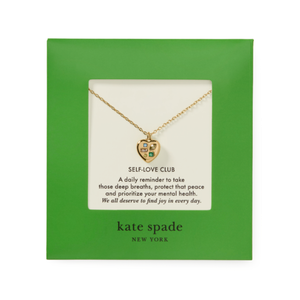 kate spade Self-love Club Carded Pendant Gold Multi Product Image