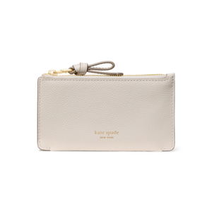 kate spade Loop Zip Card Case Cashew Milk Product Image