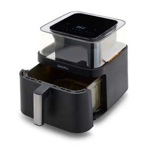GreenPan Bistro 7-Quart Clear View Air Fryer Black Product Image
