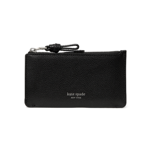 kate spade Loop Zip Card Case Black Product Image