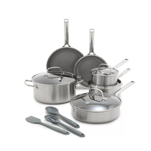 GreenPan Apex Hybrid Ceramic Nonstick 13-Piece Cookware Set Silver Product Image