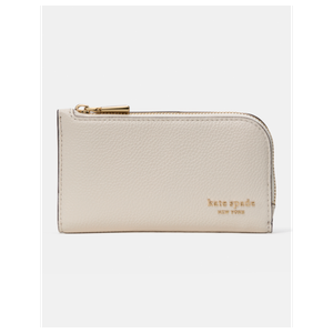 kate spade Devin Small Slim Bifold Wallet Cashew Milk Product Image