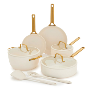 GreenPan Reserve Pro Ceramic Nonstick 10-Piece Cookware Set Cream Product Image