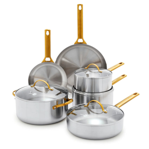 GreenPan Reserve Stainless Steel 10-Piece Cookware Set Product Image