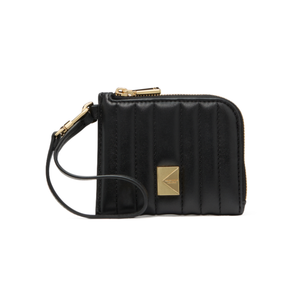 kate spade Deco Quilted Card Case Wristlet Black Product Image