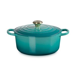 5.5qt Signature Cast Iron Round Dutch Oven, Riviera Product Image