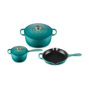 5pc Signature Cast Iron Cookware Set, Riviera Product Image