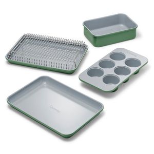 Mini Bakeware Set w/ Storage Organizer Sage Product Image