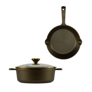 3pc Refined Collection Cast Iron Cookware Set Product Image