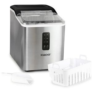 26lb Automatic Self-Cleaning Ice Maker Stainless Steel Product Image
