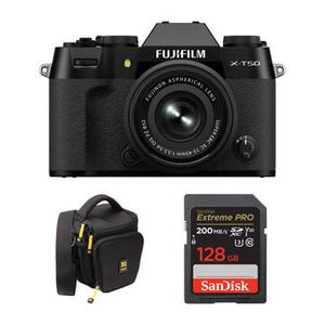 FUJIFILM X-T50 Mirrorless Camera with 15-45mm f/35 Product Image