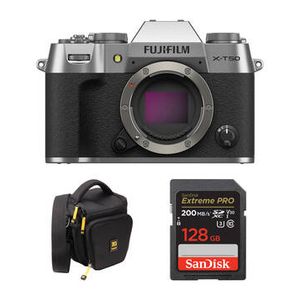 FUJIFILM X-T50 Mirrorless Camera with Basic Bundle Product Image