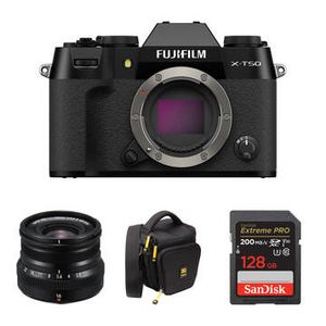 FUJIFILM X-T50 Mirrorless Camera with 16mm f/28 Le Product Image