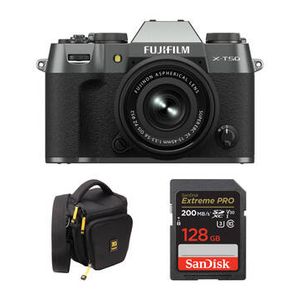 FUJIFILM X-T50 Mirrorless Camera with 15-45mm f/35 Product Image