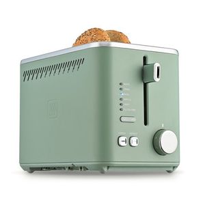 2 Slice Stainless Steel Toaster w/ 6 Bread Functions, Green Product Image