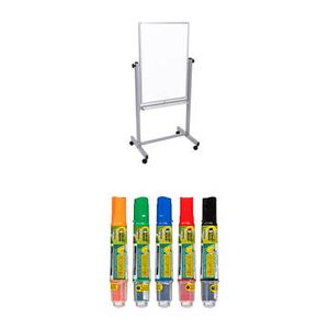 Luxor Mobile Magnetic Reversible 24 x 36 Whiteboar Product Image