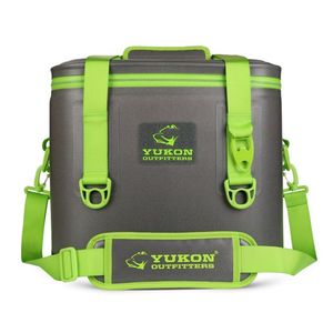 30 Can Tech Cooler, Charcoal/Green Product Image