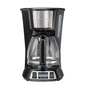 12 Cup Programmable Coffeemaker Black/Silver Product Image