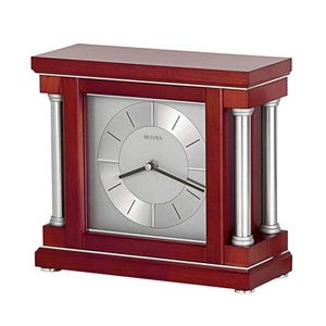 Ambiance Wine Wood Mantel Clock Product Image