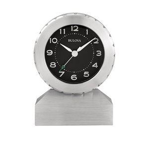 Zeus Aluminum Silver Table Clock Product Image