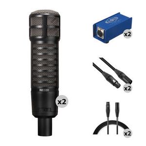 Electro-Voice RE320 Two-Person Dynamic Microphone Product Image