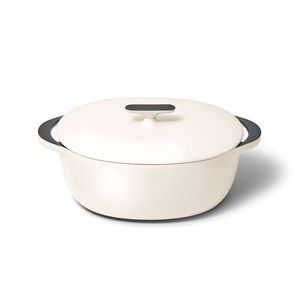 8.5qt Enameled Cast Iron Oval Dutch w/ Lid Cream Product Image