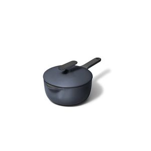 1.8qt Enameled Cast Iron Mini Sauce Pan w/ Lid Midnight Blue Product Image