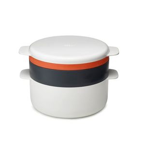 M-Cuisine 4pc Stackable Microwave Cooking Set Orange Product Image