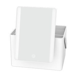 LED Lighted Makeup Mirror w/ Storage Product Image