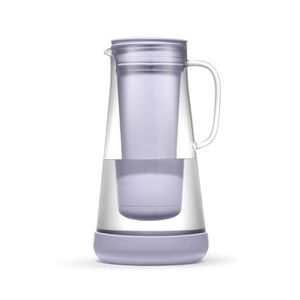 LifeStraw Home 7 Cup Glass Water Filter Pitcher w/ Silicone Base Wisteria Product Image