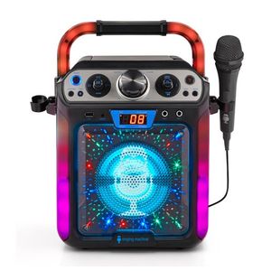 Groove Hype Portable Bluetooth Karaoke System Black Product Image