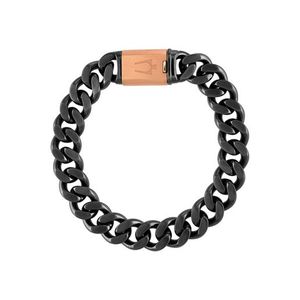 Latin GRAMMY 13mm Gumetal & Rose Gold Stainless Steel Bracelet 8.5" Product Image