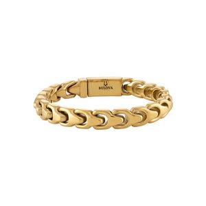 Bulova Link 10mm Gold-Tone Stainless Steel Bracelet 8.5" Product Image