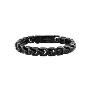 Bulova Link 10mm Antiqued Black Stainless Steel Bracelet 8" Product Image