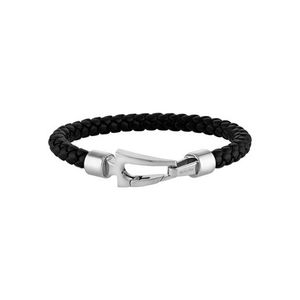 Marine Star Black Nautical Braided Bracelet Large 8.5" - 9" Product Image