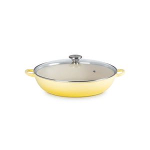 5qt Traditional Cast Iron Braiser w/ Glass Lid Soleil Product Image