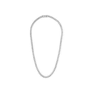 Bulova Link 8mm Polished Stainless Steel Necklace - 24" Silver-Tone Product Image