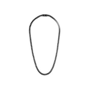 Bulova Link 6mm Polished Stainless Steel Necklace - 22" Black-Tone Product Image