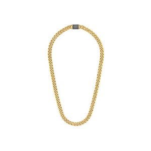Classic 10mm Gold-Tone Curb Chain Necklace 24" Product Image